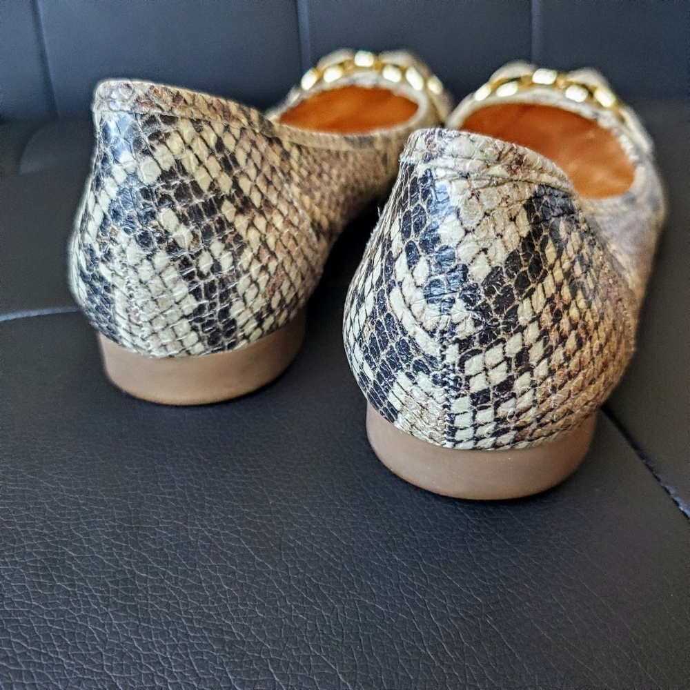 Kate Spade Snake Skin Slip On Flats - Picture 5 of 8